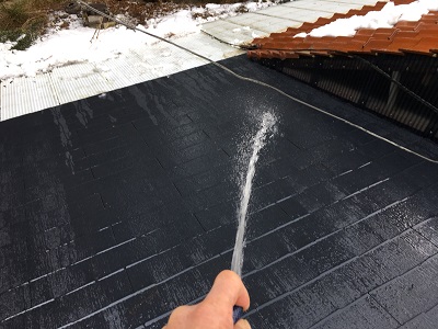 屋根の雪かき